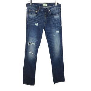 SANDRO NEW DROIT DISTRESSED SLIM JEANS 31